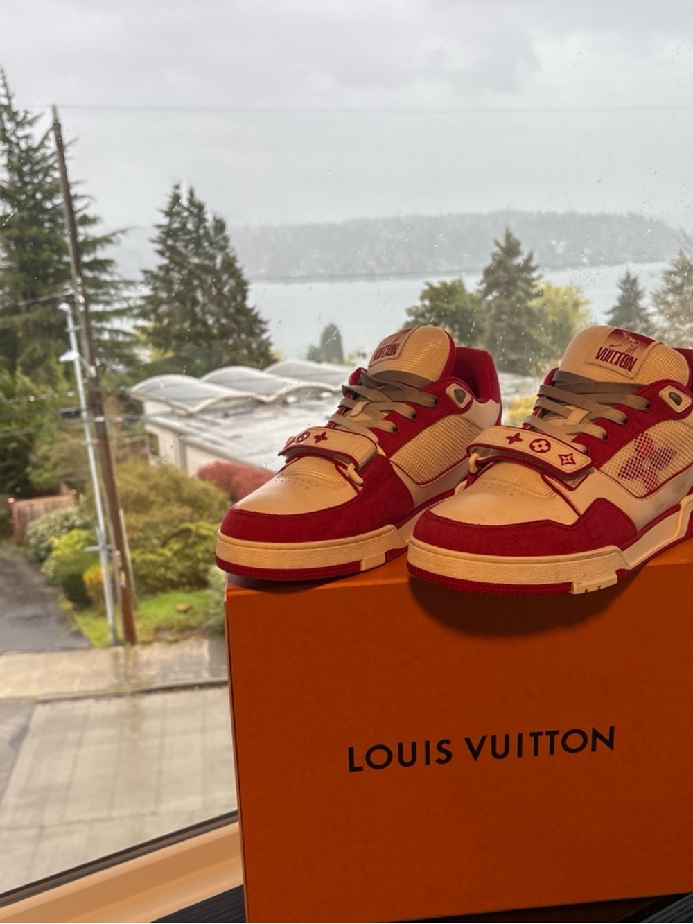 Louis Vuitton Red Trainers